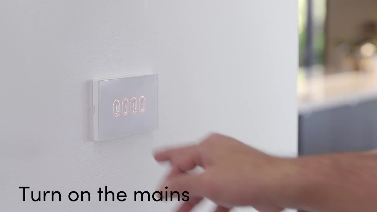 Smart Wifi Light Switch with Dimming - 4 Switch Controller - iotty