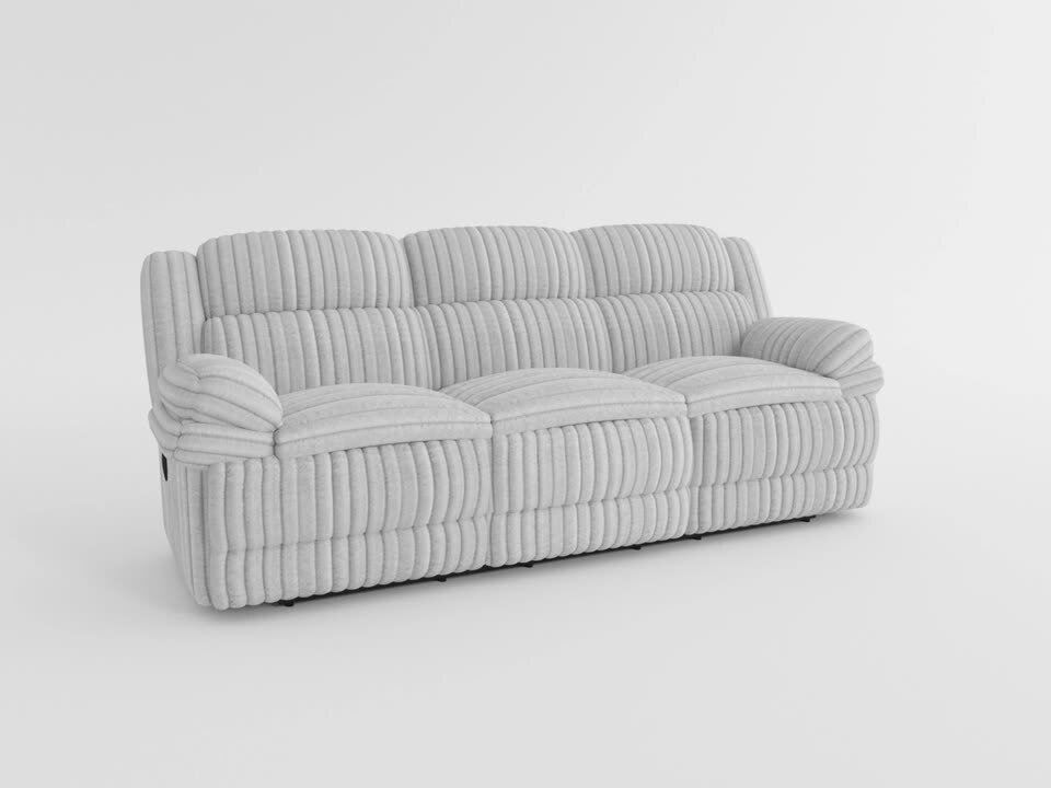 Lazzara Dyersburg 95 in. W Pillow Top Arm Corduroy Rectangle
