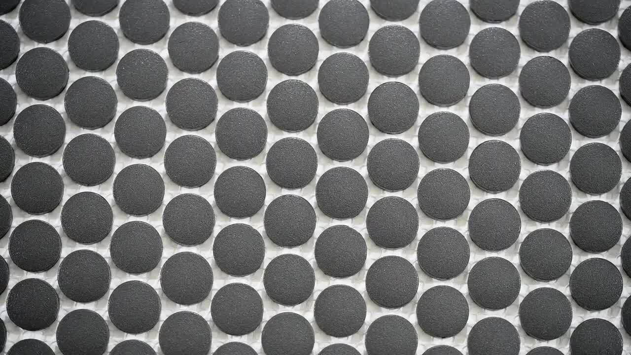 Carrara Penny Round 12 in. x 12 in. x 6mm Matte Porcelain Mesh-Mounted Mosaic Tile (14.4 sq. ft./Case)
