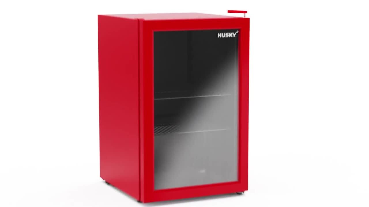 Husky 43L Retro Style 1.5 C.ft. Freestanding Mini Fridge in Red – One  Products
