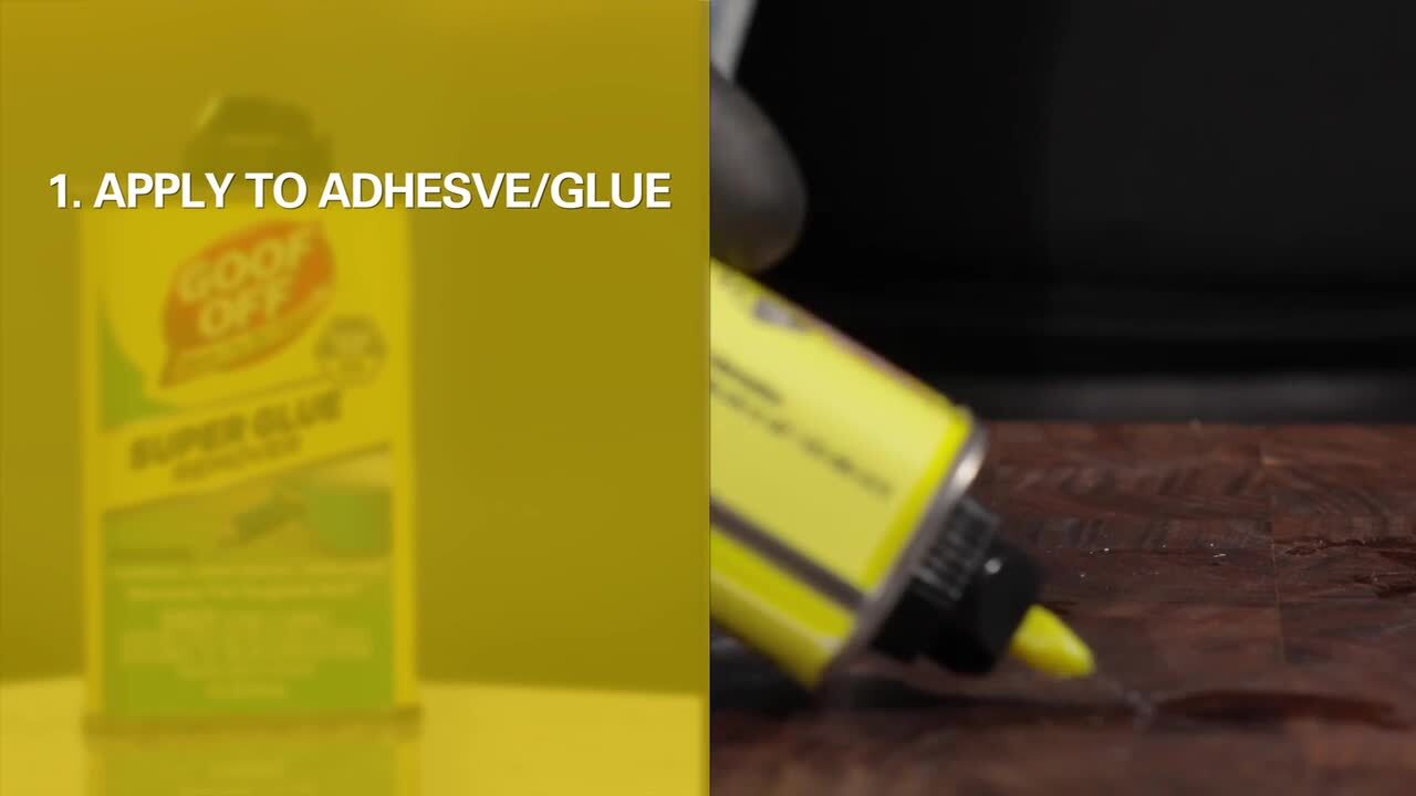 Goof Off Super Glue Remover, 4.5 oz - Scented Liquid Adhesive