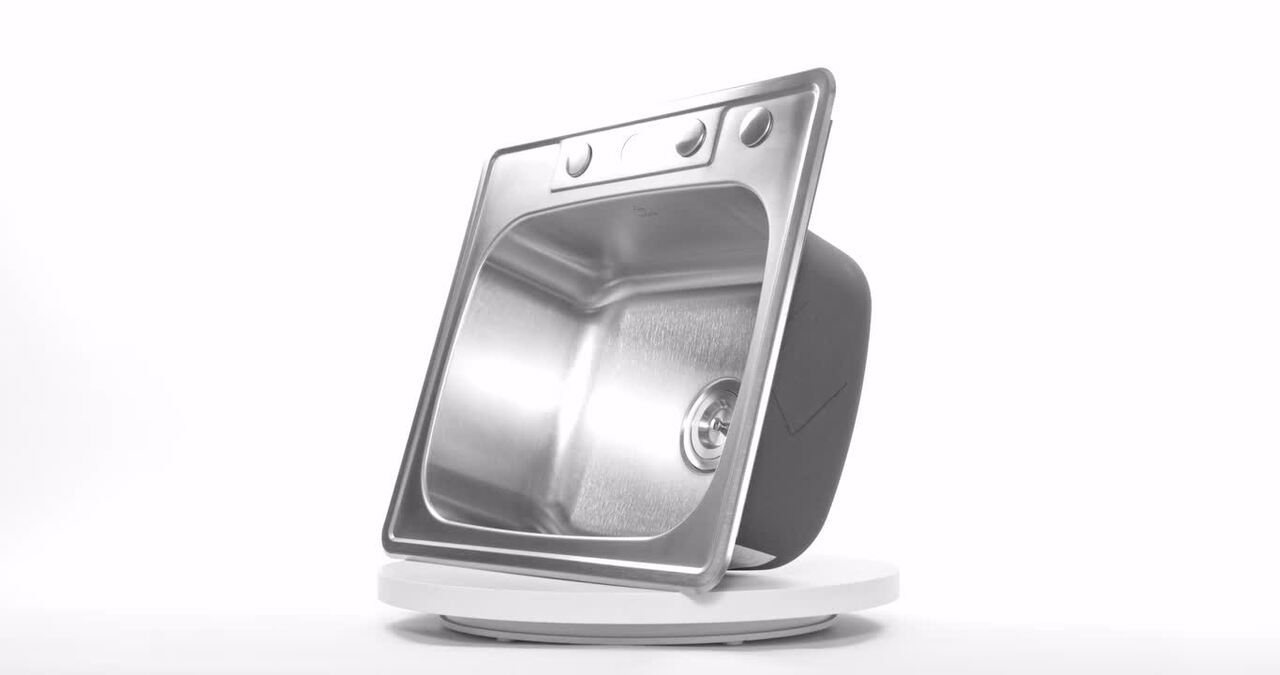 eModernDecor Topmount Drop-In 18-Gauge Stainless Steel 25 in