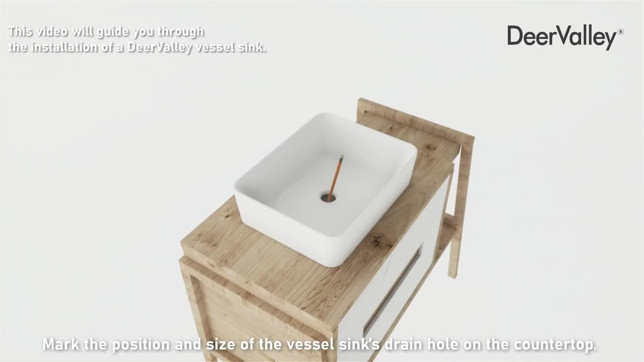 Liberty 16 in. L x 12 in. W Rectangular Bathroom Ceramic Vessel Sink in White Faucet not Included