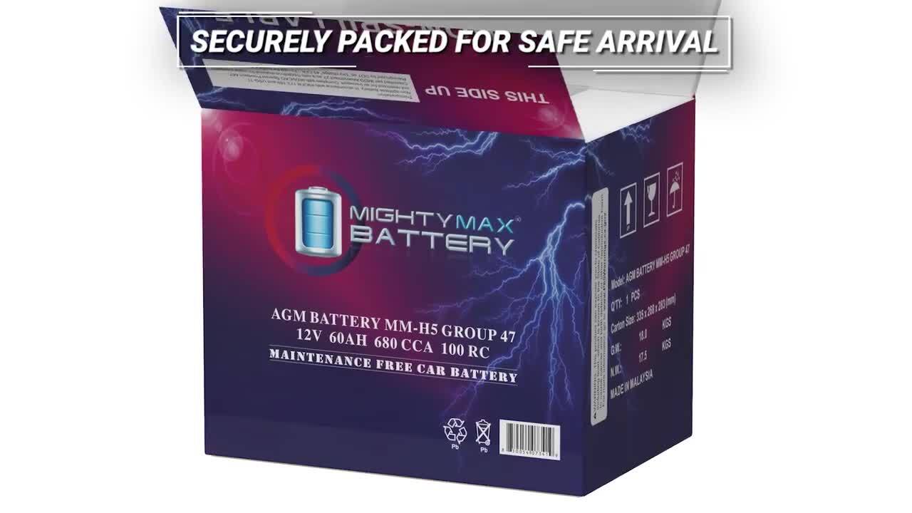 MIGHTY MAX BATTERY YTX24HL-BS 12V 21AH Battery for Yamaha XV1100