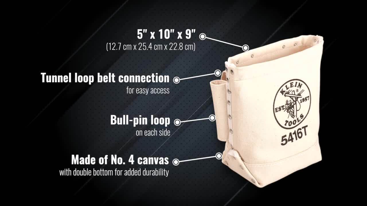 9 in. Canvas Bull-Pin and Bolt Bag