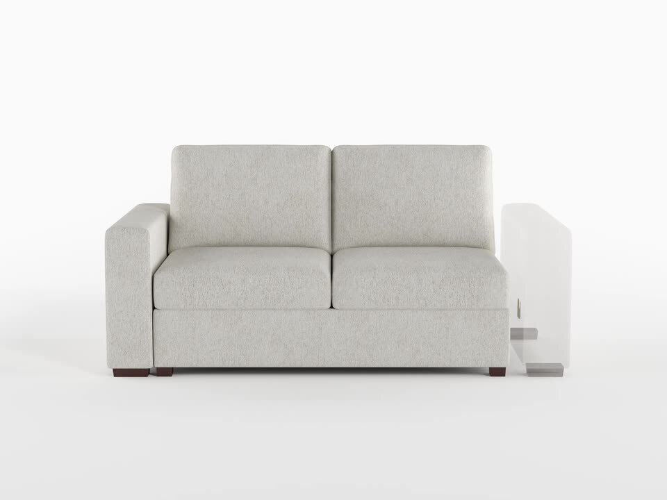 Lazzara Deleon 143 in. Straight Arm 3-Piece Microfiber Sectional