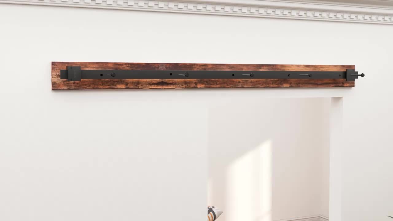 12 ft. /144 in. Frosted Black Sliding Barn Door Track and Hardware Kit for Double Doors with Non-Routed Floor Guide