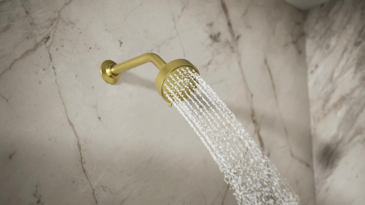 KOHLER Awaken 3-Spray Patterns with 1.7 GPM 3.56 in. Wall Mount