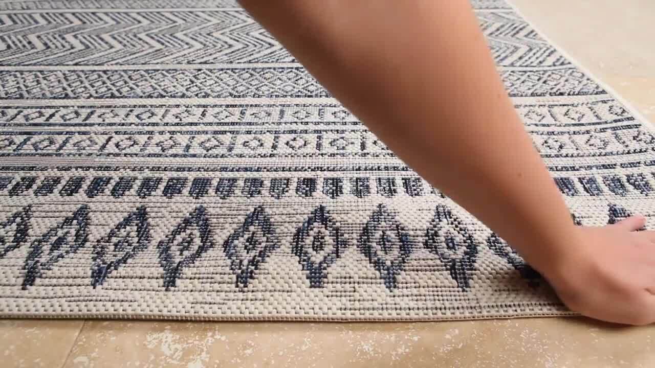 Livabliss Merrigan Denim 7 ft. 10 in. x 10 ft. 2 in. Indoor/Outdoor ...