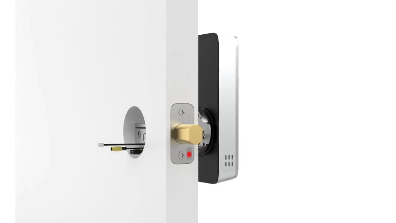 Lockly Vision 2K Video Zeno Satin Nickel Deadbolt Wifi Doorbell