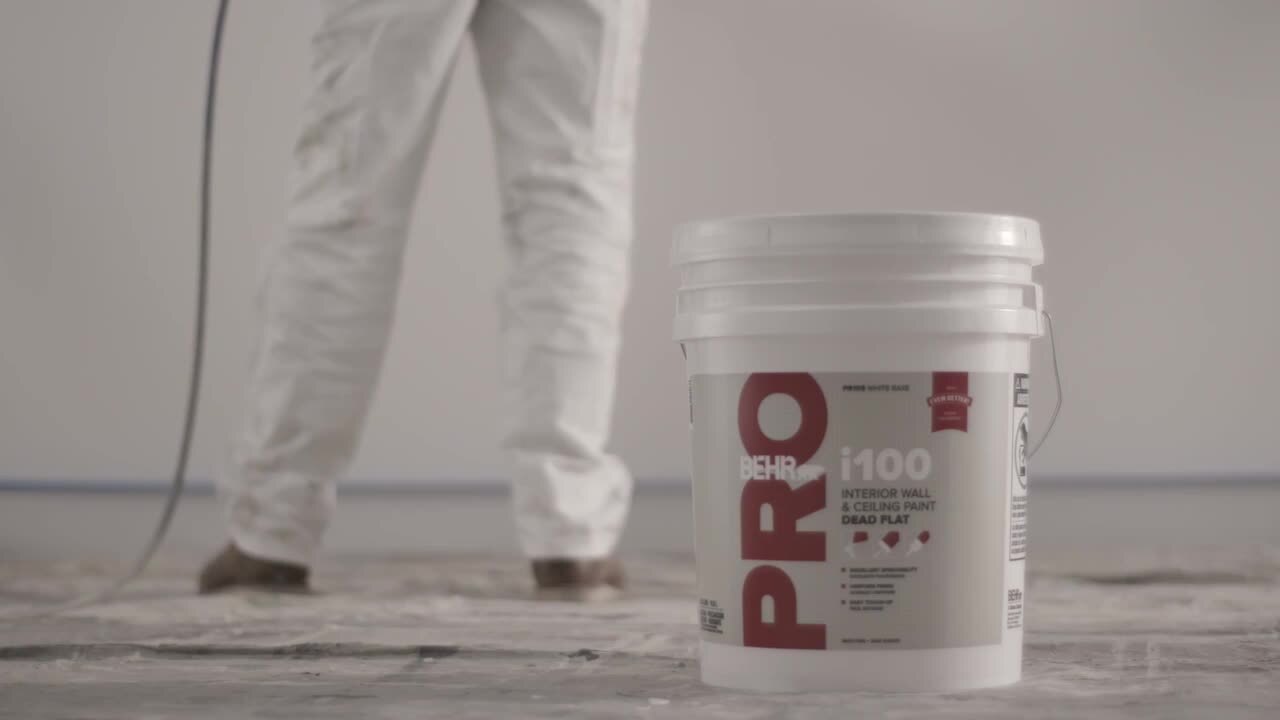 1 gal. #710C-2 Raffia Cream Dead Flat Interior Paint