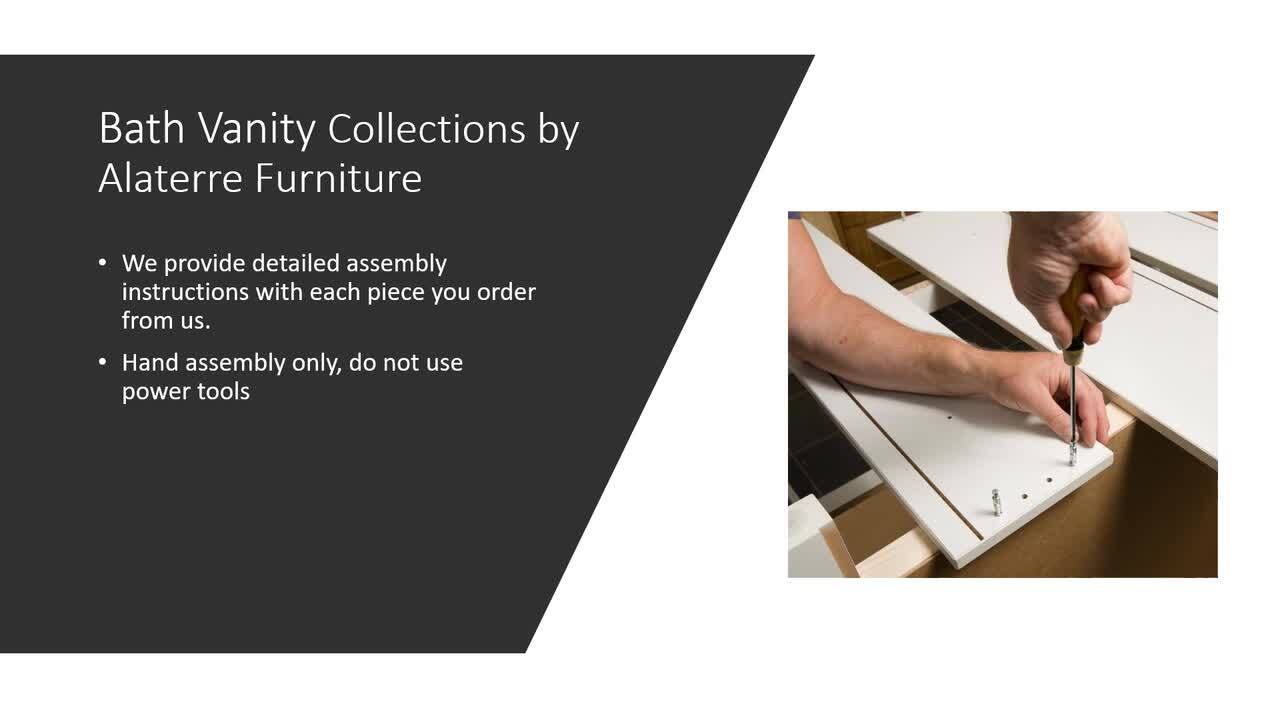 Alaterre Furniture Williamsburg 60 in. W x 21 in. D x 34 in. H