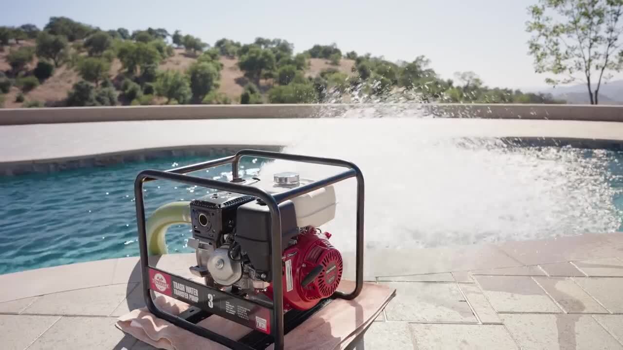 Tomahawk Power 8 HP 3 in. Industrial Duty Utility Trash Water Pump