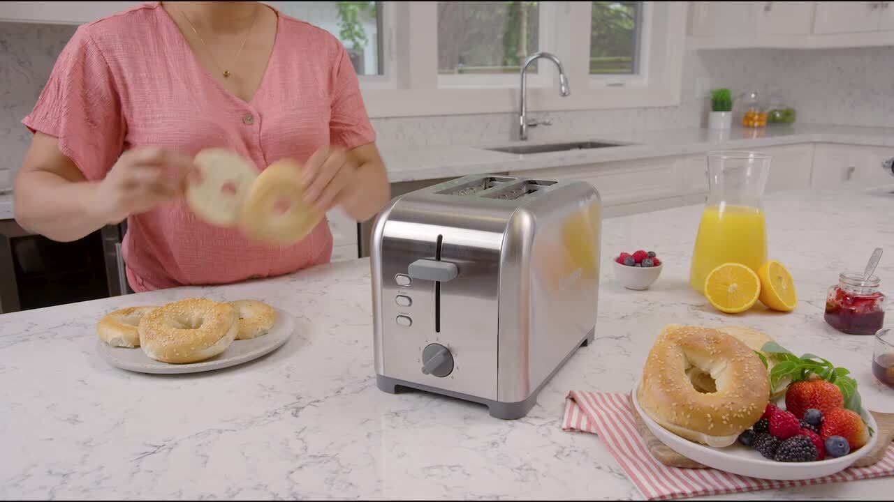 WHALL Toaster 2 slice Stainless Steel Toasters with Bagel, Cancel, Def –  Whall