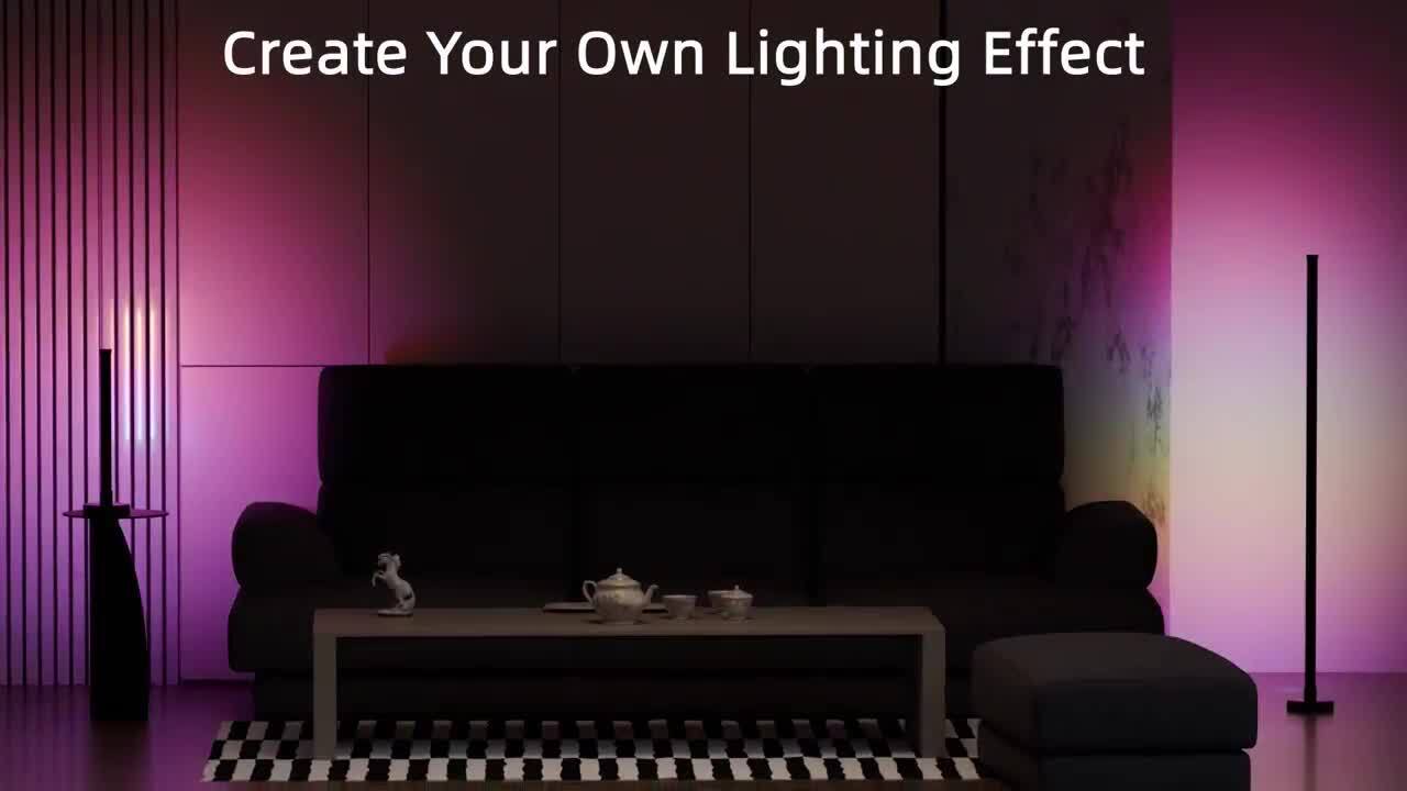 Alsy 49 in. Black Indoor LED Light Bar Lamp with RGB Function 24304-000