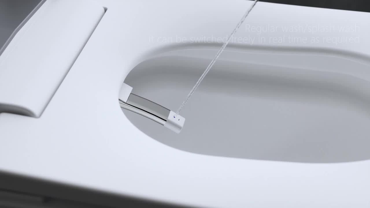 Nivencai Smart Elongated Bidet Toilet 1.28 GPF - Heated & Self-Cleaning