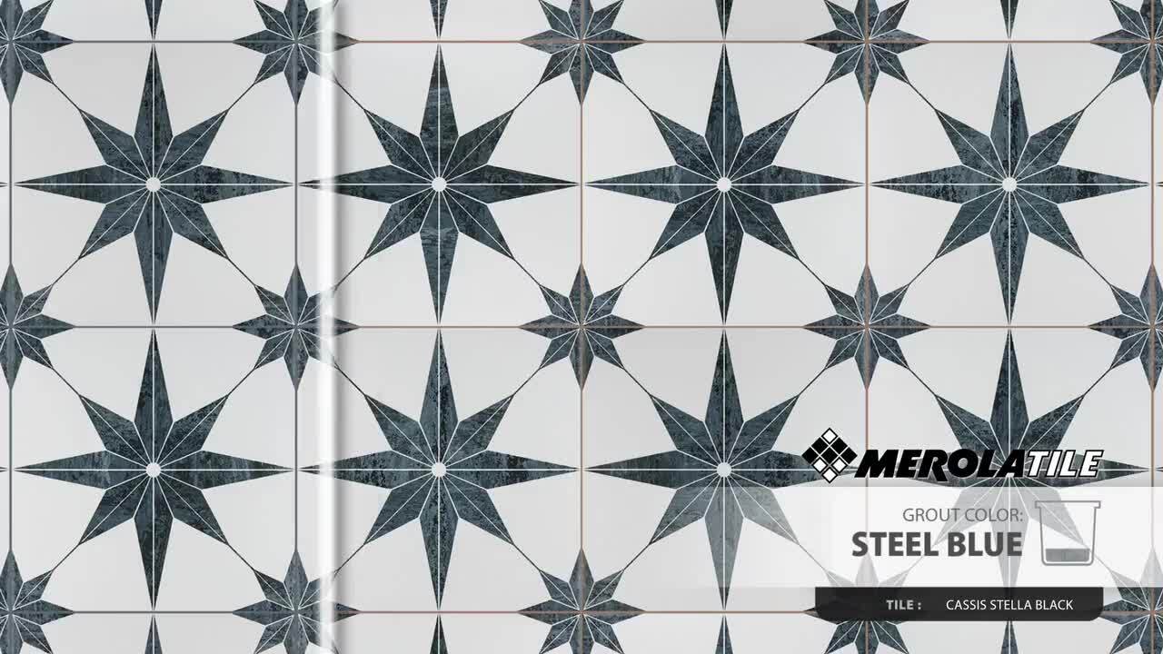 Cassis Stella Black Night 9-3/4 in. x 9-3/4 in. Porcelain Floor and Wall Tile (10.88 sq. ft./Case) Cassis Stella Black Night 9-3/4 in. x 9-3/4 in. Porcelain Floor and Wall Tile (10.88 sq. ft./Case)