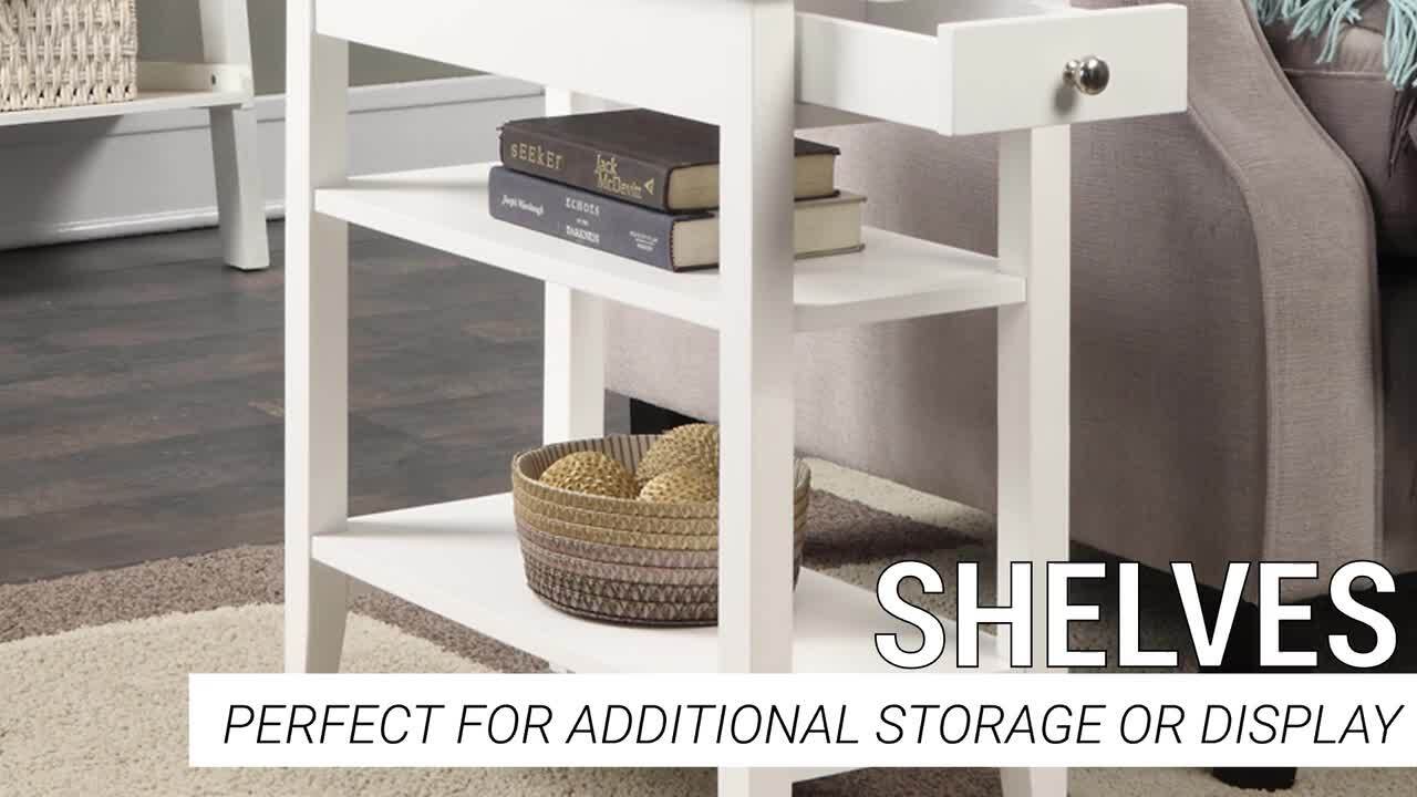 American Heritage End Table with Shelves - Thumbnail 3