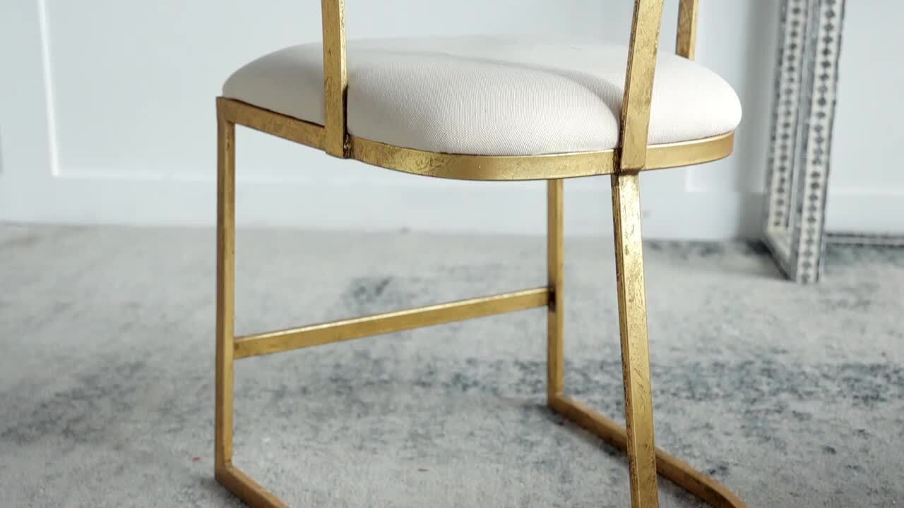 ♡A&B Home 折り畳み式アイアン Gold ダイニングChair♡　【B】 ♡A&B Home 折り畳み式アイアン Gold ダイニングChair♡【B】