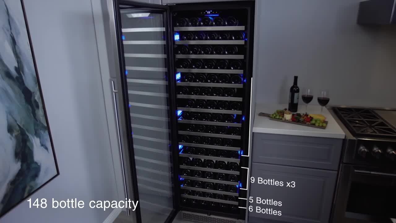 Zephyr Presrv 24 in. 142-Bottle Single Zone Full Size Wine