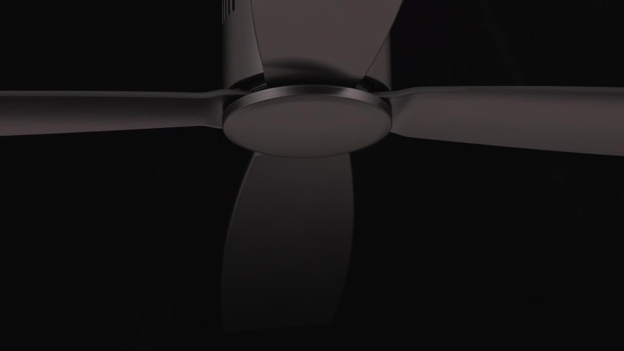 Sebastion Ceiling Fan (Blades Included) in Flat Black - SBN52FB4