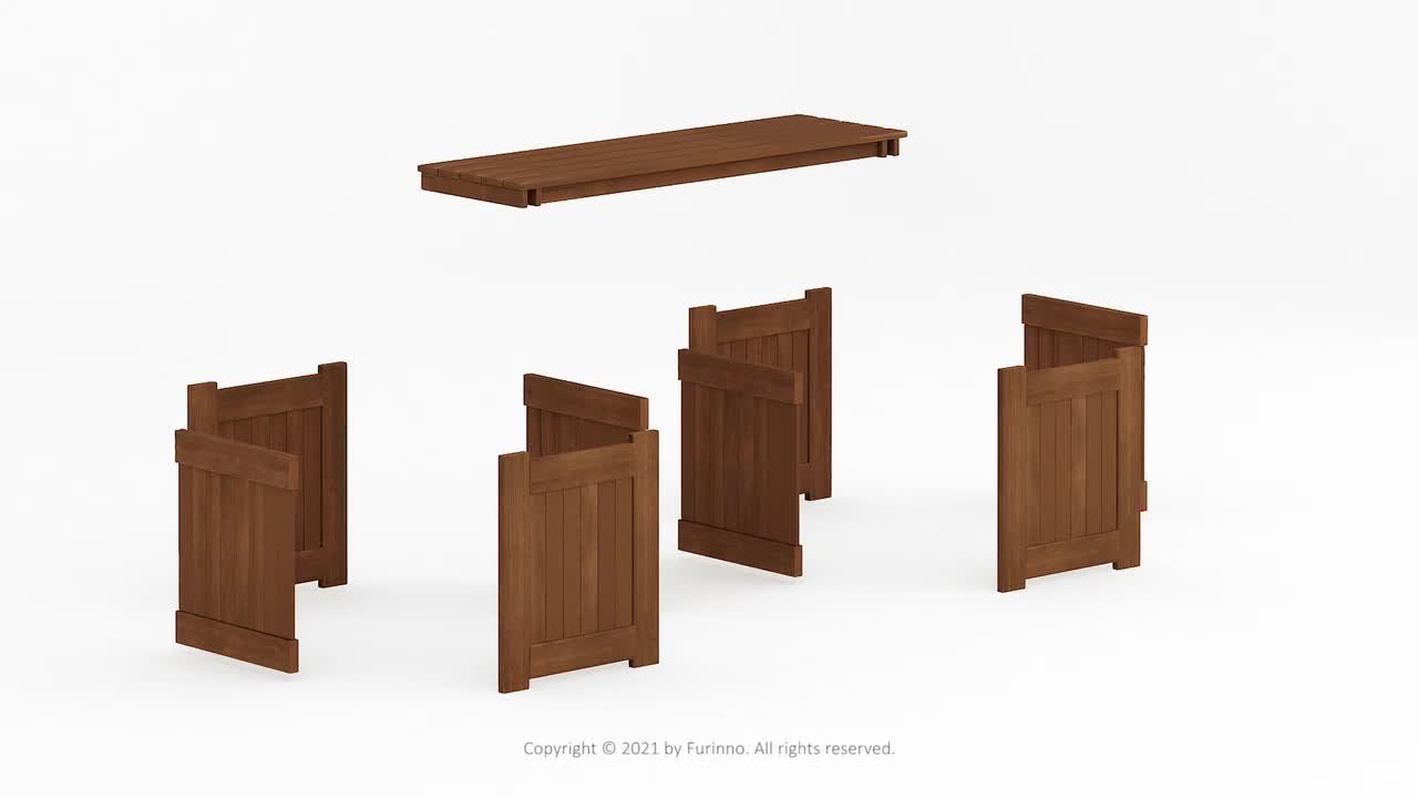 Furinno Tioman Natural Hardwood Planter Box - image 3