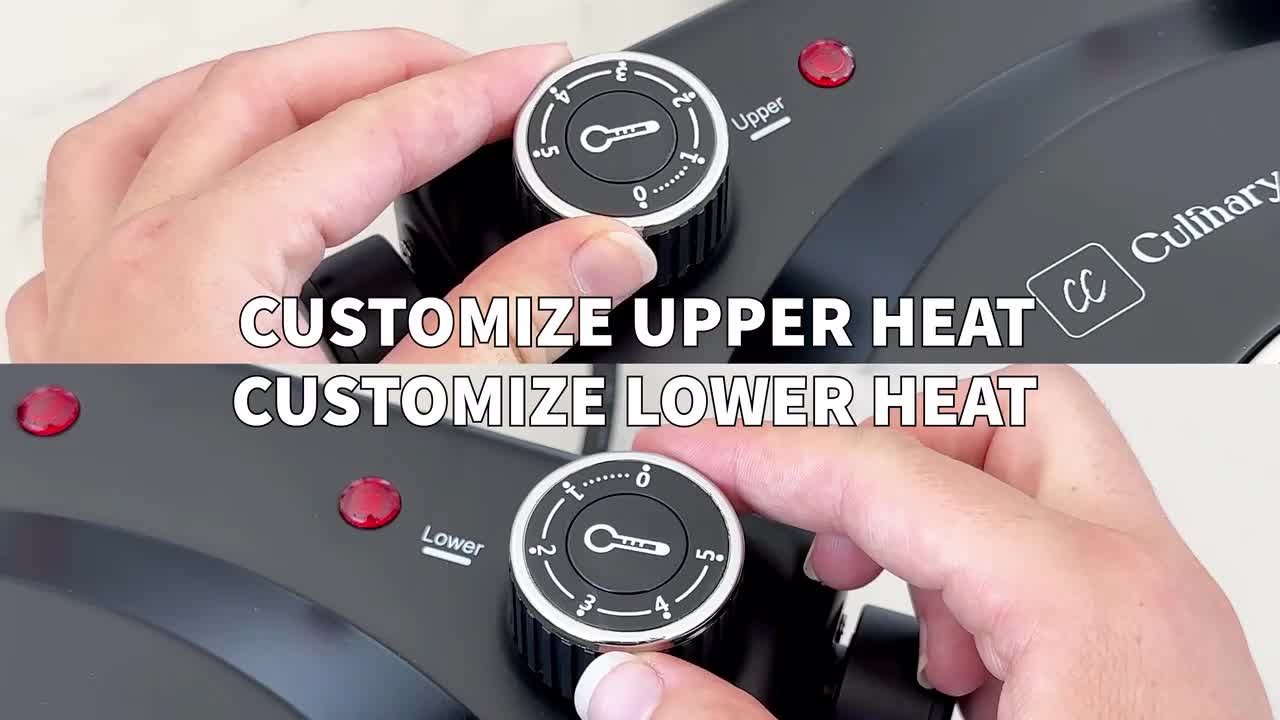 Electric Pizza Oven with Ceramic Stone, Adjustable Heat Control