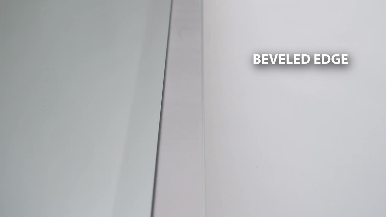 30 in. W x 38 in. H Framed Oval Beveled Edge Bathroom Vanity Mirror in antique white 30 in. W x 38 in. H Framed Oval Beveled Edge Bathroom Vanity Mirror in antique white