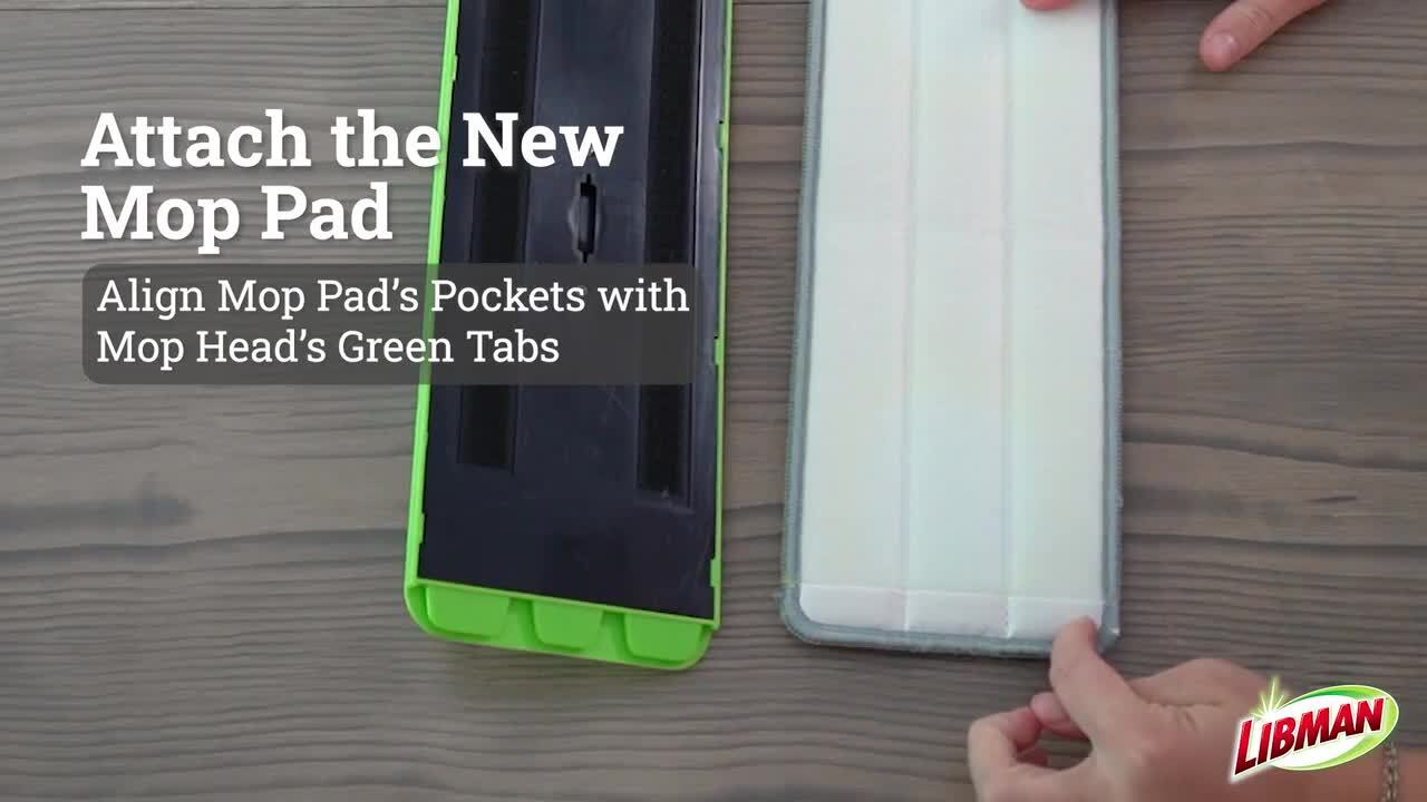 Libman Rinse 'N Wring Microfiber Flat Mop Refill Pad 1676 - The