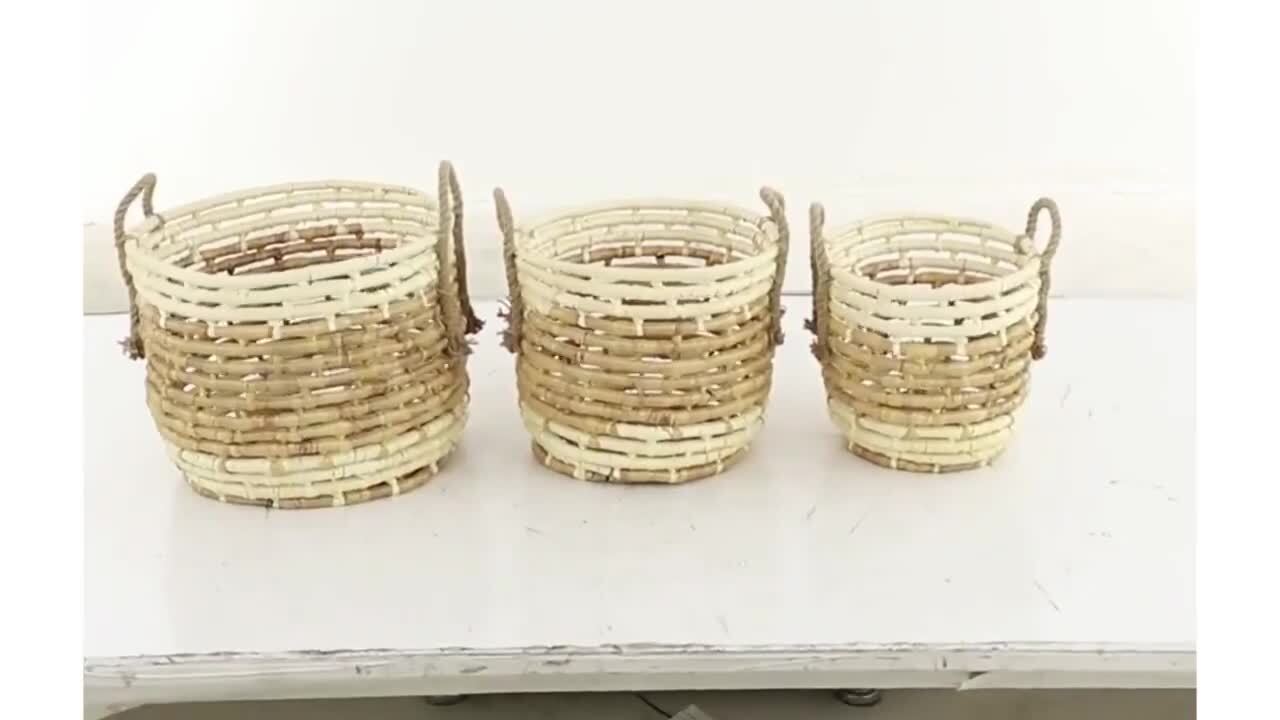 Sea Grass Flat Basket – AKROZO