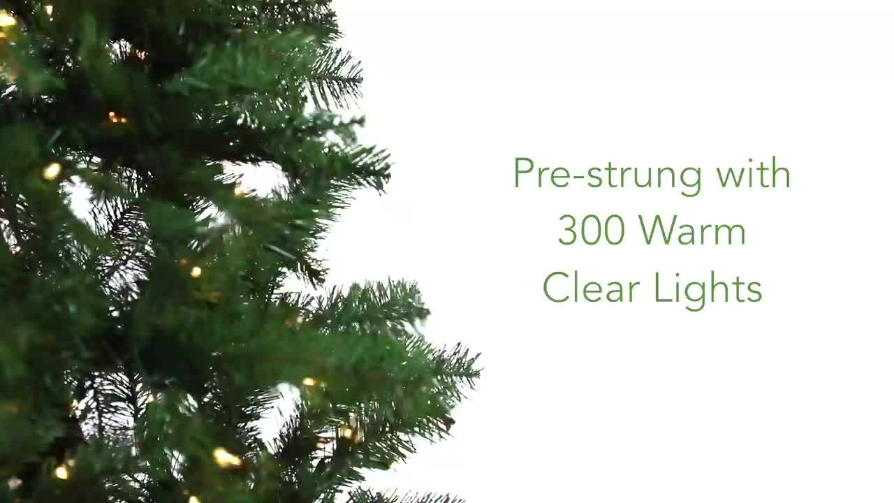 5' Vermont Spruce Tree with 250 Color Changing (Multifunction and Remote  Control) LED Lights