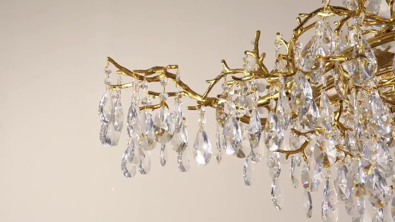 FAILE TEMPLE　Faile　フェイル Miles Lightings Modern Chandelier 60 in.16-Lights Gold