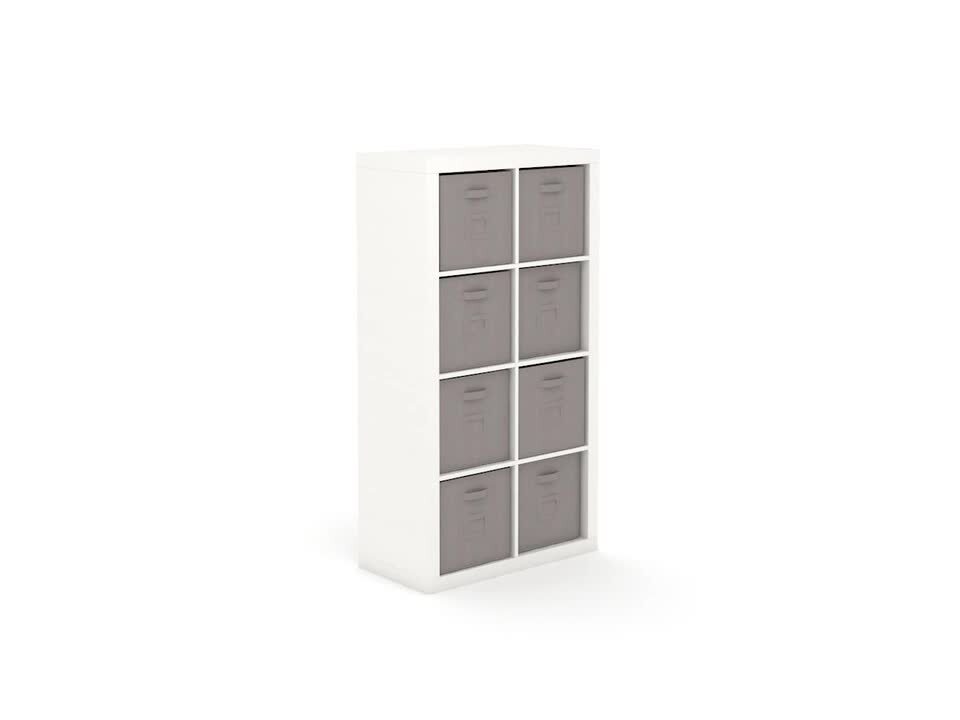 White 8 deals cube storage unit