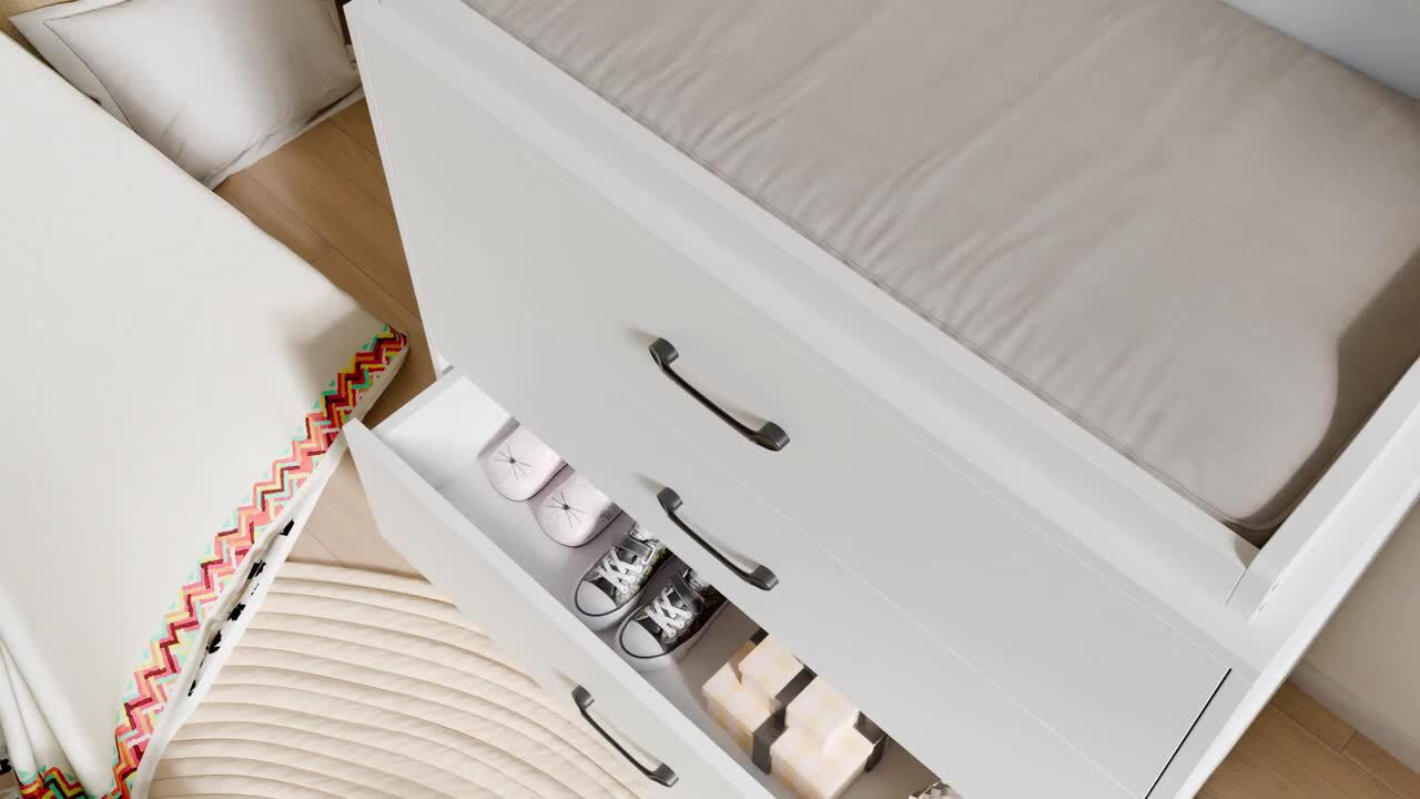 draw drawers Dots 2way Tops 白 Coaster Acena 2-Piece White Glass Top 7-drawer Makeup Vanity