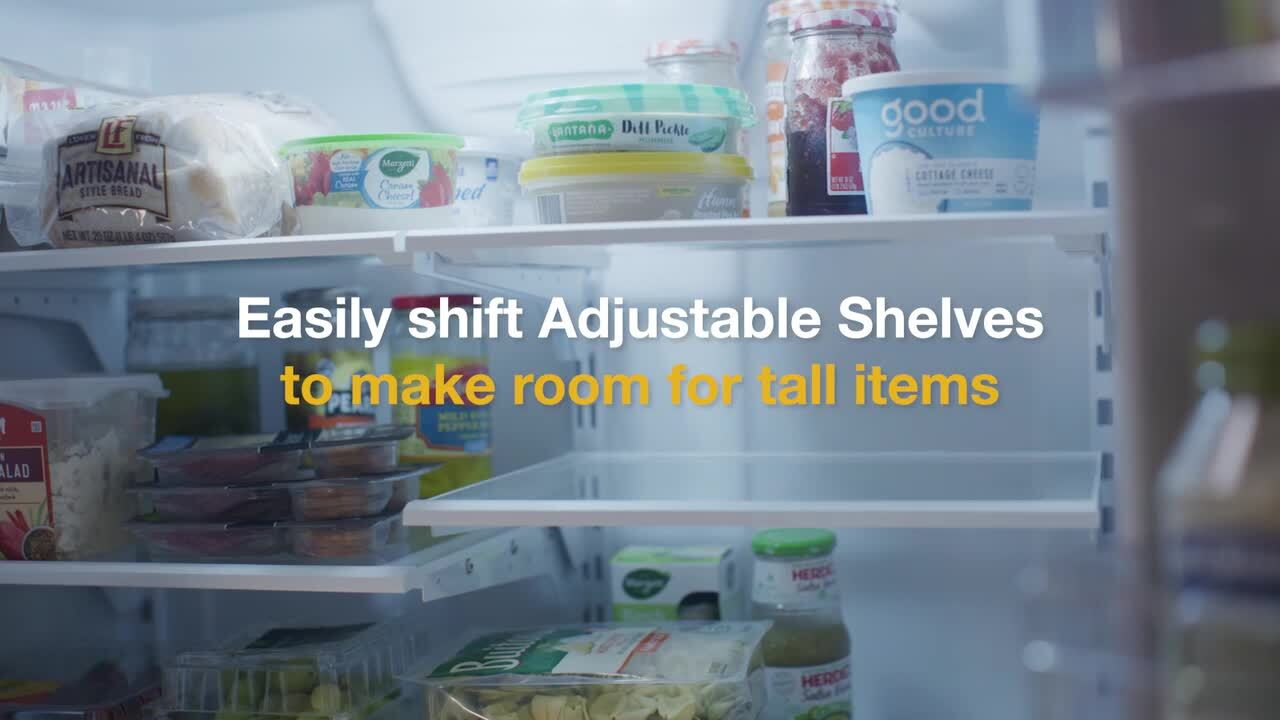 Whirlpool Counter-Depth French Door Bottom Mount Refrigerator in Print Resist Blk Stnlss on Fridge.com