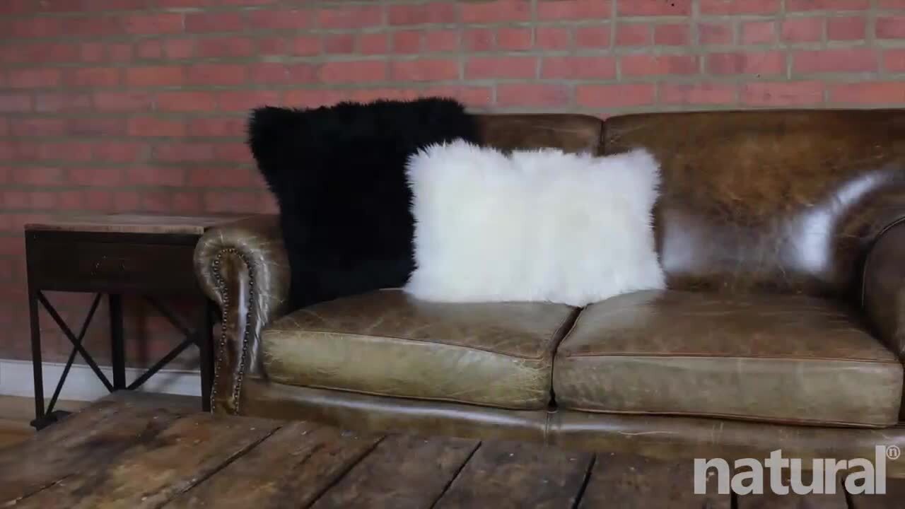 Sheepskin discount sofa throw