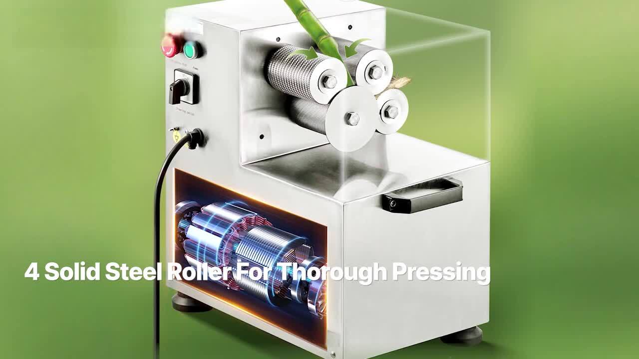 SKYSHALO Electric Sugar Cane Juicer, 750W Sugarcane Juicer Machine