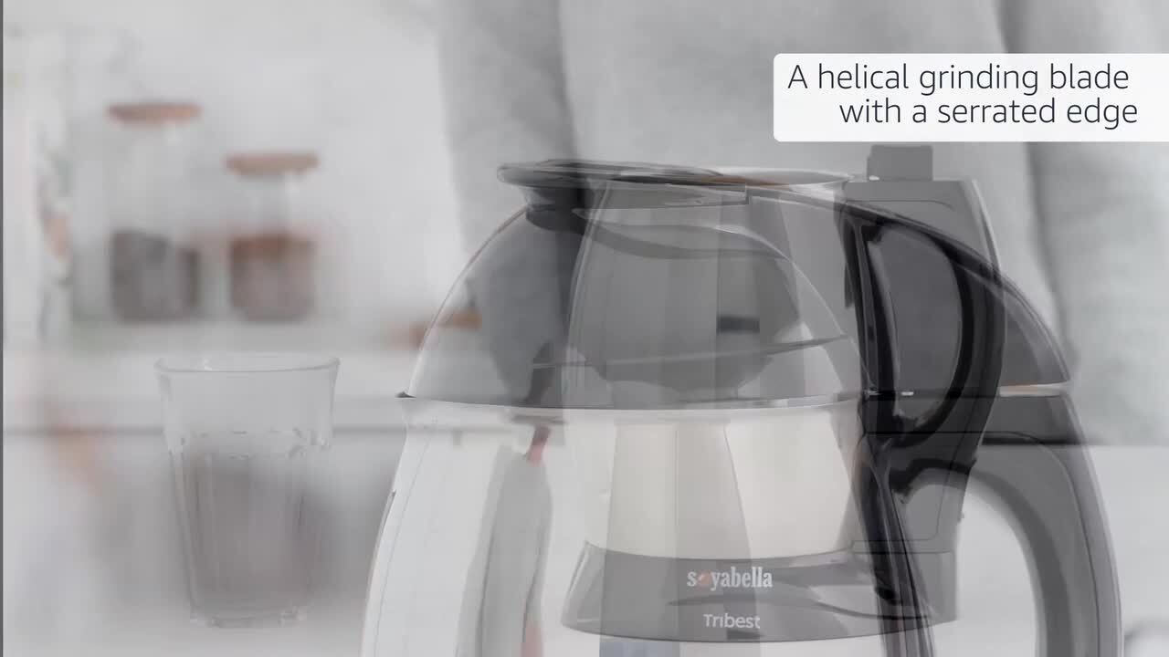 Soybella Black Stainless Steel Soy and Nutmilk Maker