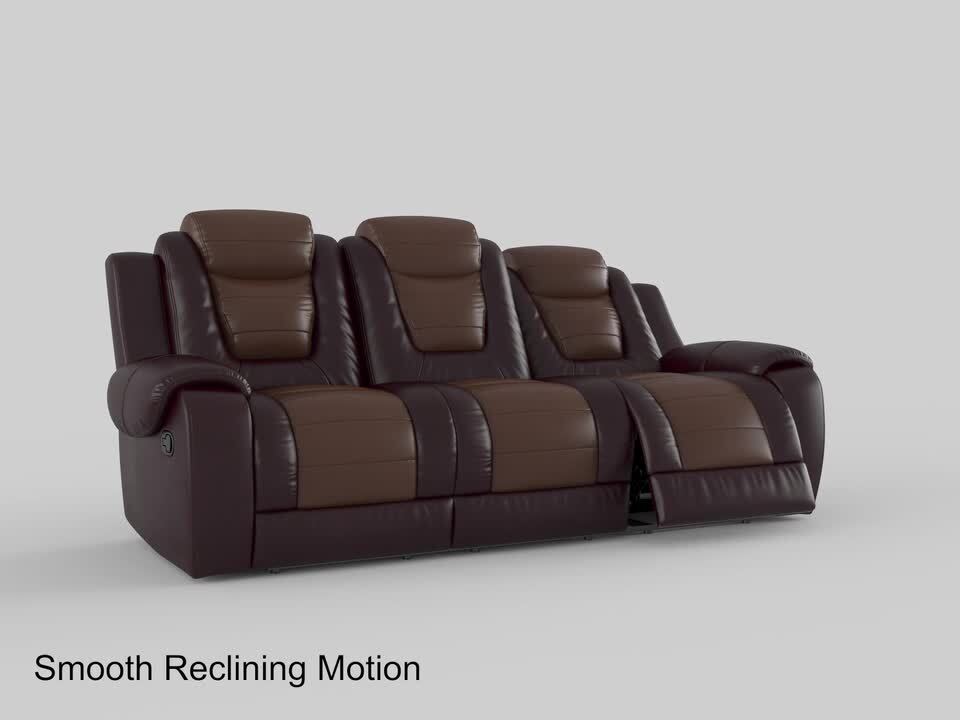 Lazzara Danio 85.5in. W Straight Arm Faux Leather Rectangle Manual