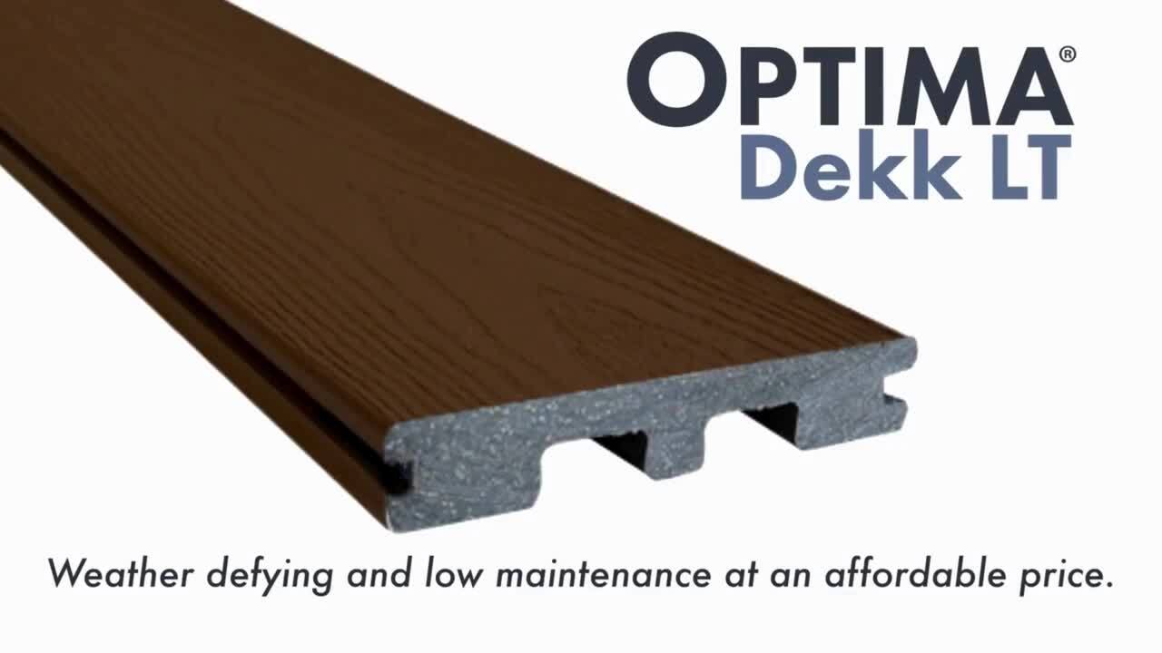 DuxxBak Optima Dekk 1 in. x 6 in. x 12 ft. Boardwalk Gray Grooved