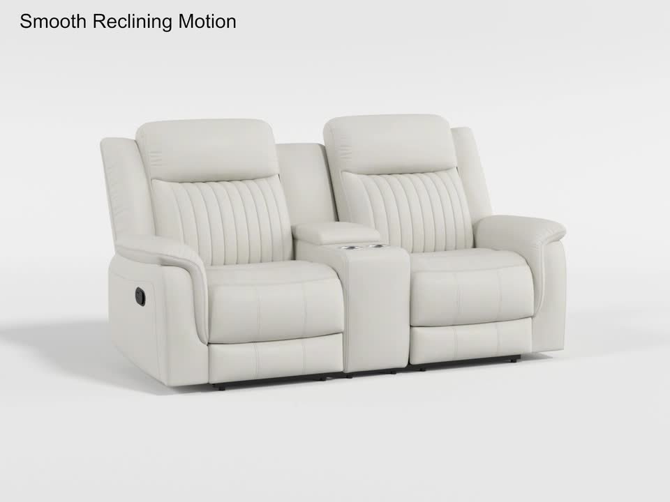 Lazzara Gabi 75 in W Microfiber Fabric 2-Seater Manual Double