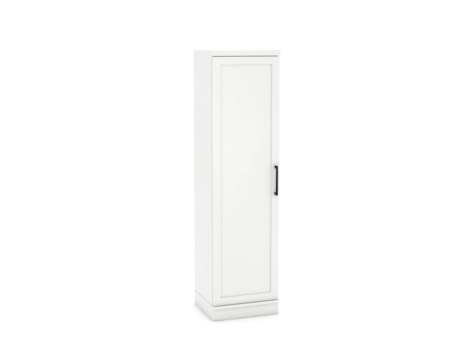 Sauder HomePlus 2-Door Storage Cabinet in Soft White, 1 - Dillons