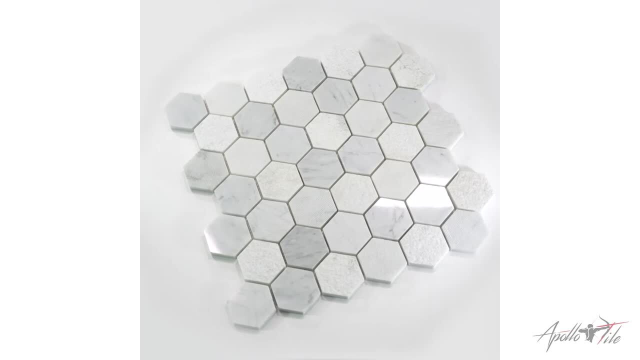 Apollo Grazia Hexagon Decor Porcelain Wall & Floor Tiles