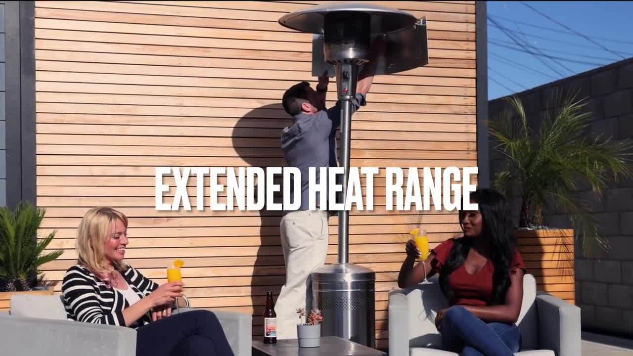 Heat Heater Reflector Heater Natural Outdoor Patio Propane Shield W/ Clips 