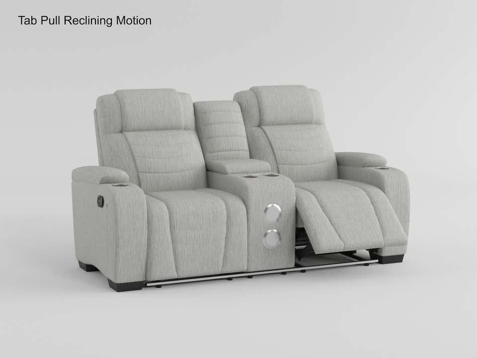 Lazzara Camilla 73 in W Microfiber Fabric 2-Seater Manual Double