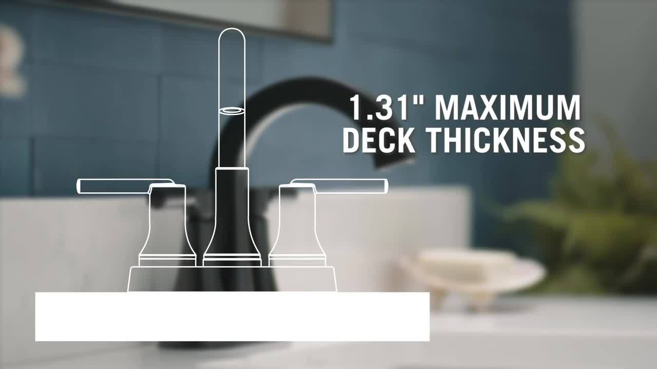 Delta Lorna 4 in. Centerset Double Handle Bathroom Faucet with