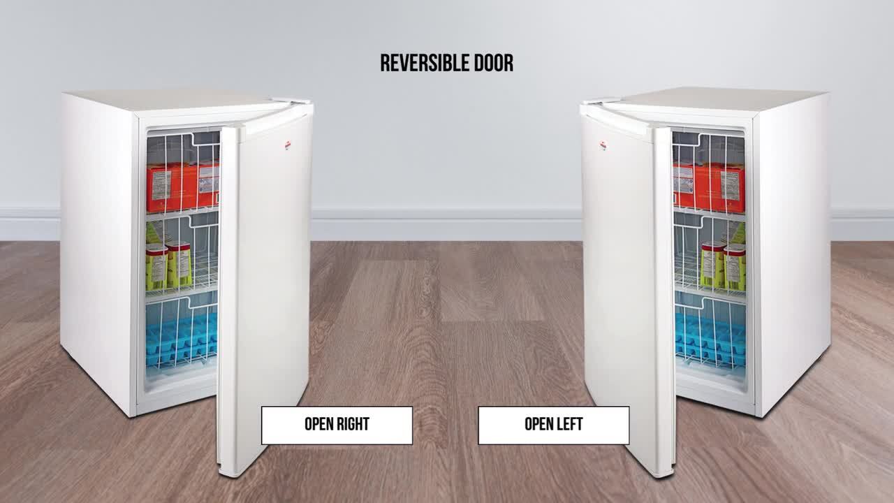 Koolatron Compact Upright Freezer 3.1 cu. ft.. (88L) White, Energy