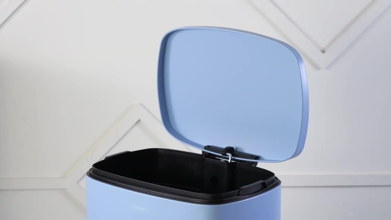 happimess Connor Rectangular 13-Gal. Trash Can with Soft happimess Connor Rectangular 13-Gal. Trash Can with Soft