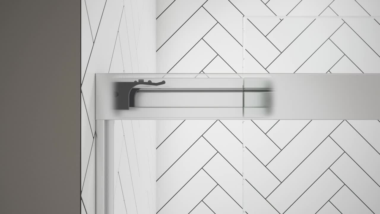 Pleat 59.625 in. x 63.5625 in. Frameless Sliding Bathtub Door in Anodized Brushed Nickel with Crystal Clear Glass Pleat 59.625 in. x 63.5625 in. Frameless Sliding Bathtub Door in Anodized Brushed Nickel with Crystal Clear Glass