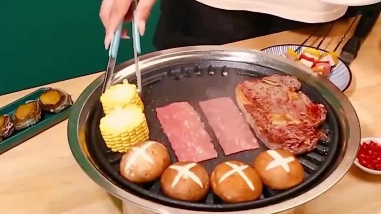 One-piece Bbq Grill Plate, Korean Style Iron Plate Grill, Home Baking Stone Grilling  Pan, Non-stick & Less Oil For Multi Purpose